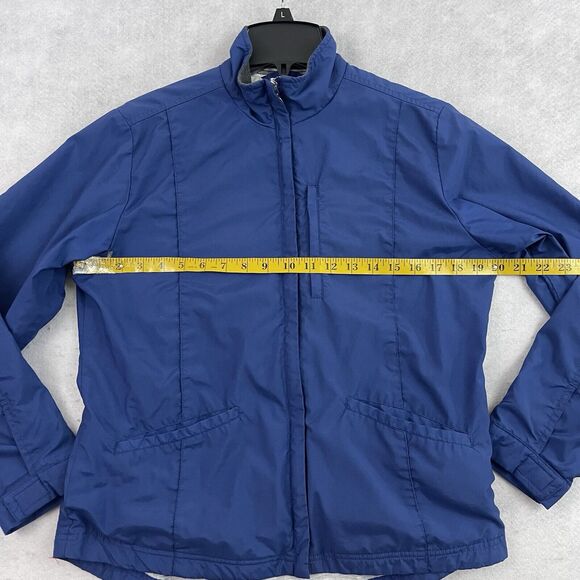 Nike Windbreaker Jacket Womens Size Small 4-6 Blue Full Zip Outdoor Athleisure - Picture 4 of 12